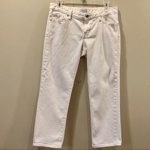 Banana Republic White Capri Jeans 6‎